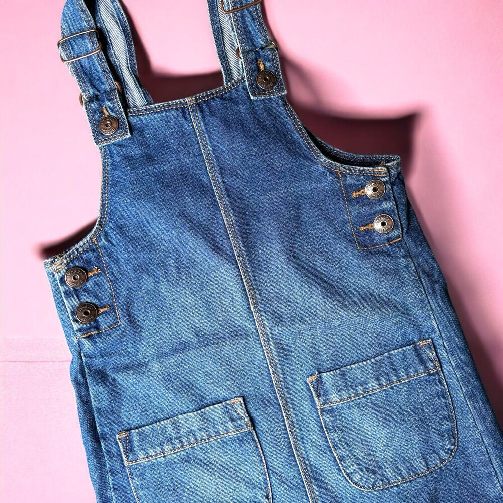 Oshkosh Patch Pocket Denim Jumper - Prairie Wash